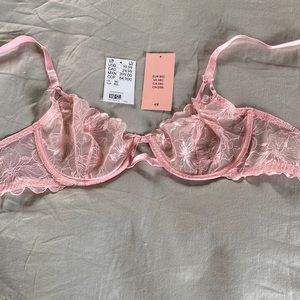 Brand new, Unlined pink underwire balconette bra. Tags were removed for try on